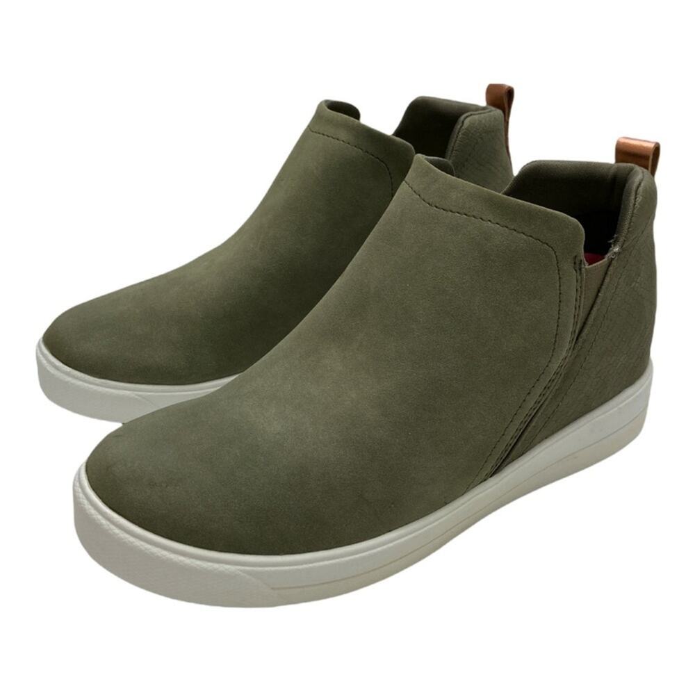 Ryka Vera Women High-Top Sneaker Size 8.5 W Green Hidden Wedge Heel Slip-On New - Picture 2 of 9